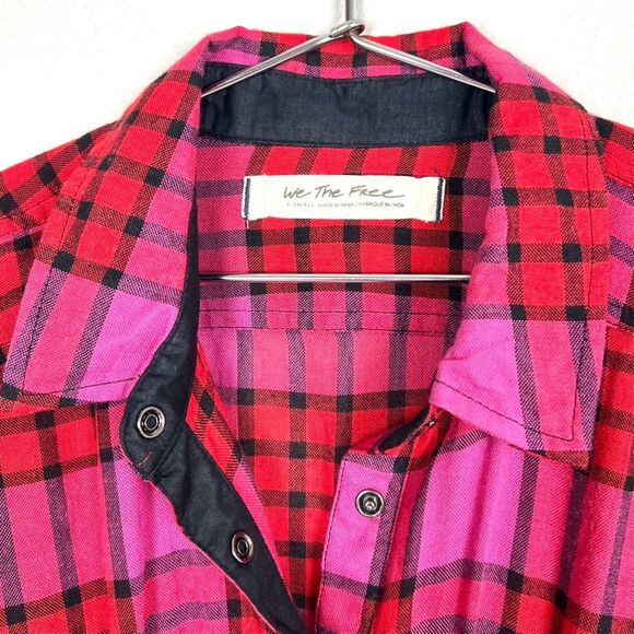 Free People ‘Pacific Dawn’ Plaid Shirt - Picture 6 of 12